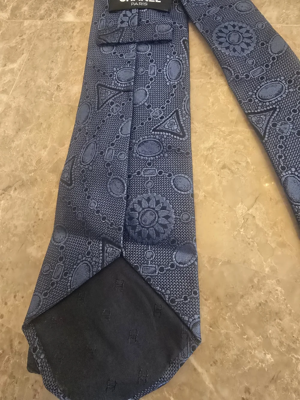 CHANEL  Blue Vintage Tie